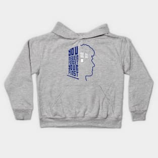 You Never Forget Your First - Doctor Who 6 Colin Baker Kids Hoodie